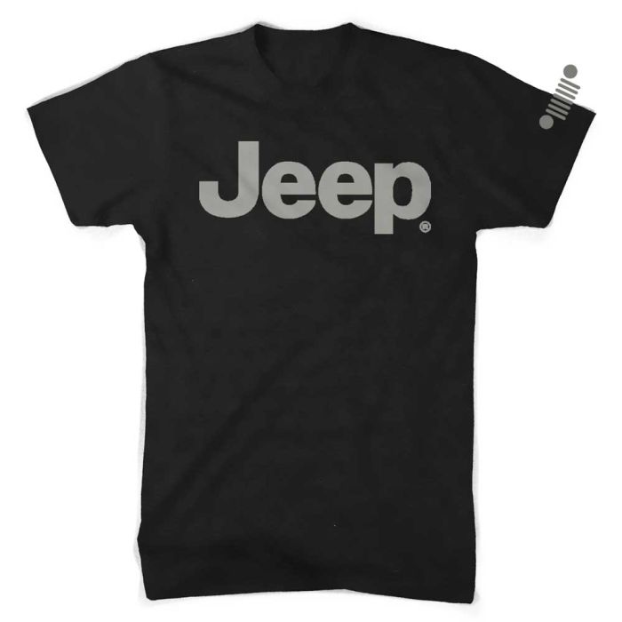 Jeep Merchandise  Mens Jeep Text Blackout T-Shirt 