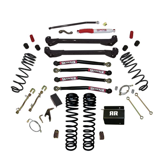 Skyjacker  4in Dual Rate Long Travel Long Arm Lift Kit for 97-06 Jeep Wrangler TJ