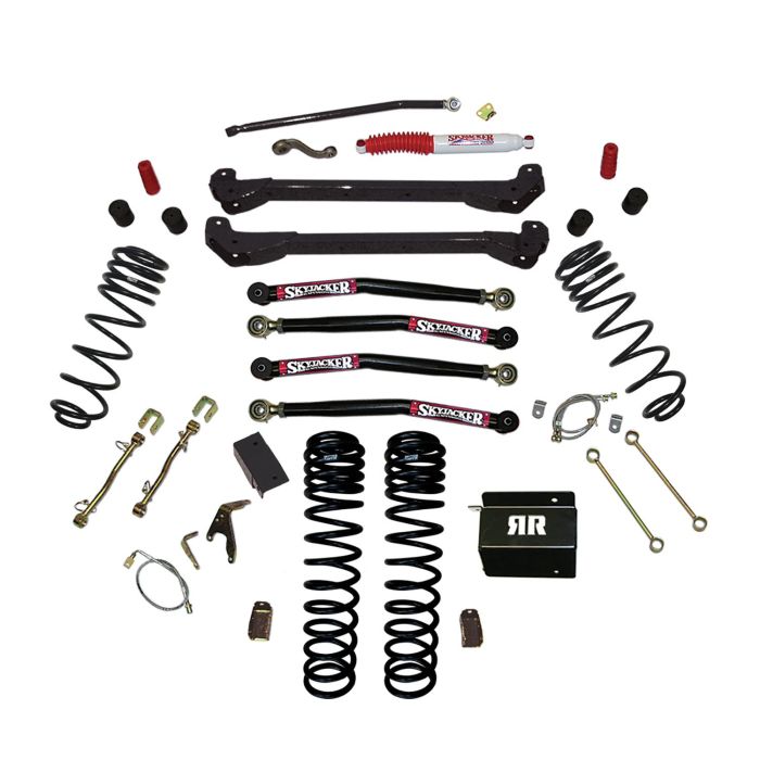 Skyjacker  4in Dual Rate Long Travel Long Arm Lift Kit for 97-06 Jeep Wrangler TJ