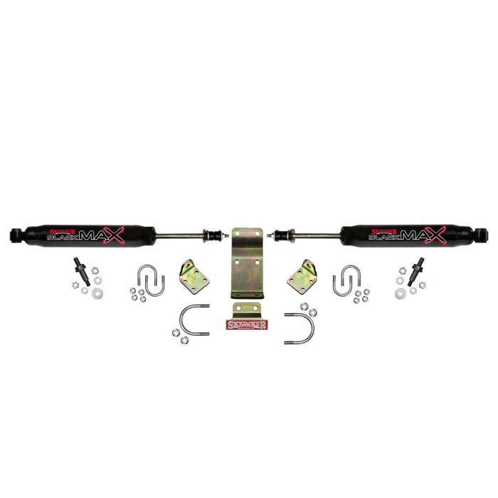 Skyjacker 8208 Black MAX Dual Steering Stabilizer Kit for 18-26 Jeep Wrangler JL