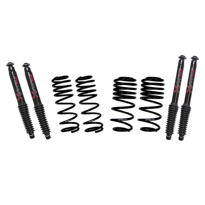 Skyjacker LOWJL025PB 2" Lowering Kit with Black MAX Shocks for 18-19 Jeep Wrangler JL