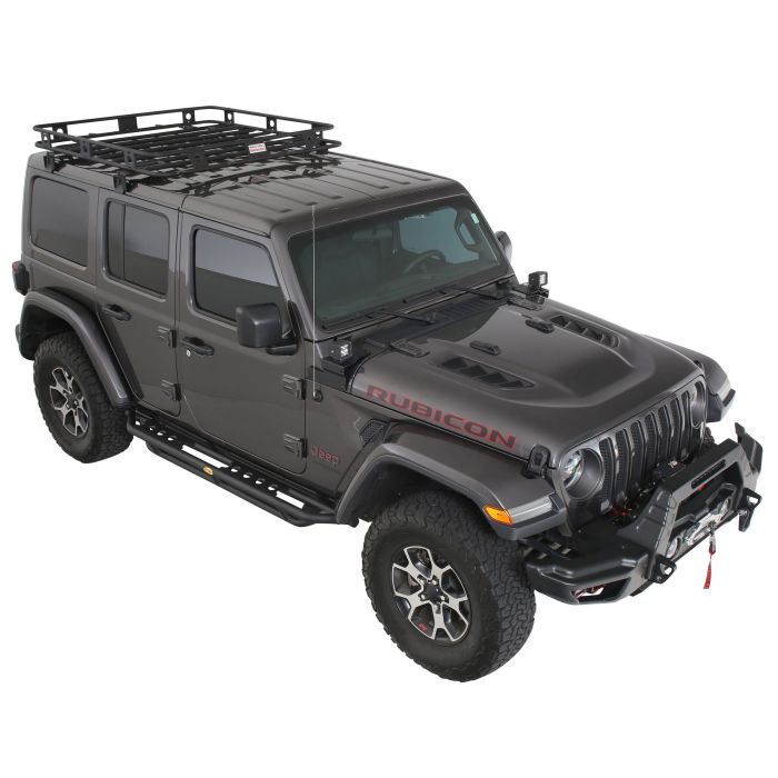 Smittybilt 45454JL Defender One-Piece Roof Rack for 18-23 Jeep Wrangler JL Unlimited & Gladiator JT