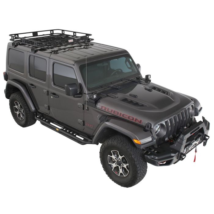 Smittybilt 45454JL Defender One-Piece Roof Rack for 18-23 Jeep Wrangler JL Unlimited & Gladiator JT