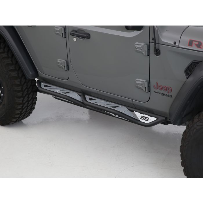 Smittybilt 77734 Apollo Sliders with Step  for 18-22 Jeep Wrangler JL Unlimited