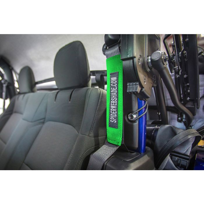 SPIDERWEBSHADE SEATBELT SILENCE JL GRN