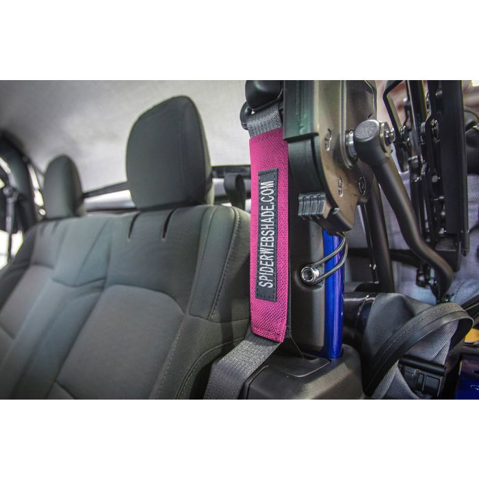 SPIDERWEBSHADE SEATBELT SILENCE JL PNK