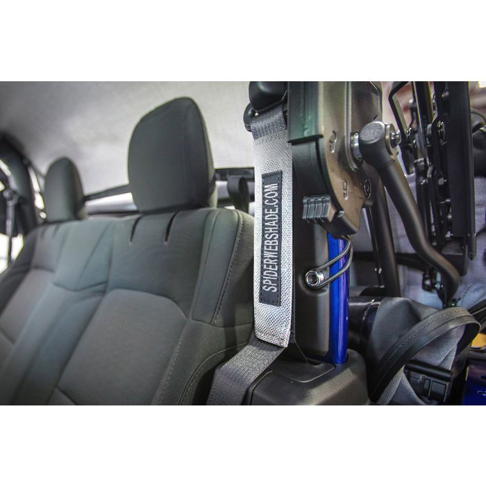 SPIDERWEBSHADE SEATBELT SILENCE JL WHT