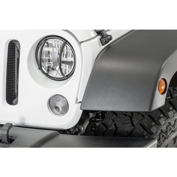 TACTIK HEADLIGHT GUARDS JK TEXT BLK