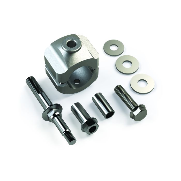 Teraflex 1123140 Steering Stabilizer Relocation Kit for 07-18 Jeep Wrangler JK with OEM Tie Rod