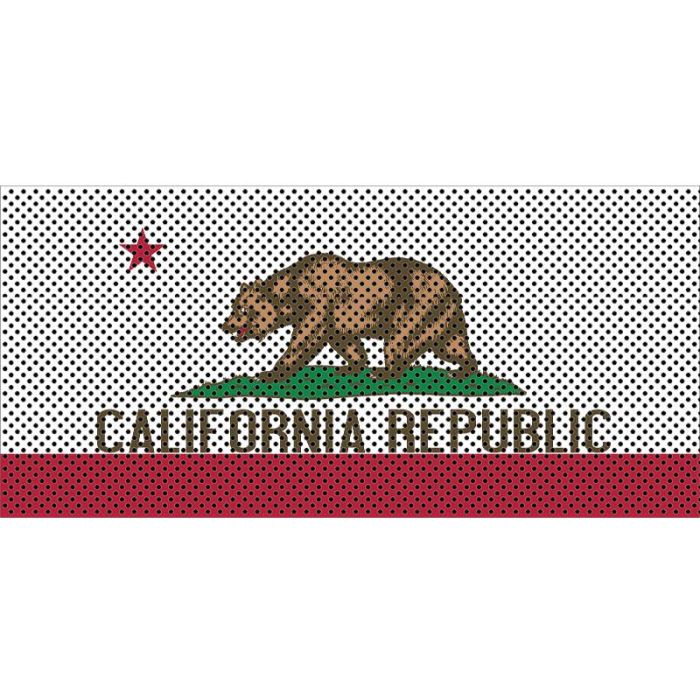 UTS JK CALIFORNIA FLAG GRILL INSERT