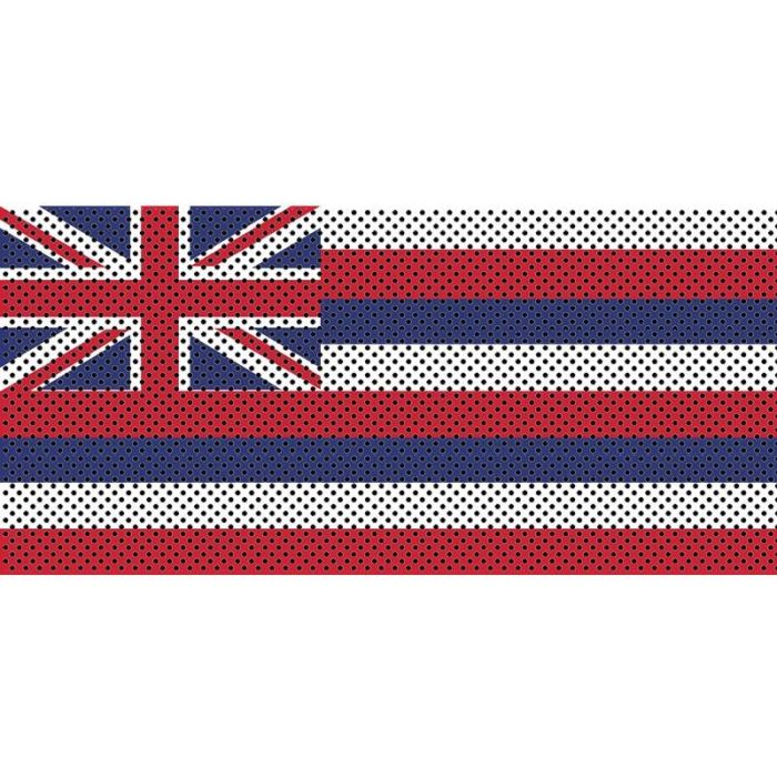 UTS JL HAWAII FLAG GRILL INSERT WITH TRAIL CAMERA