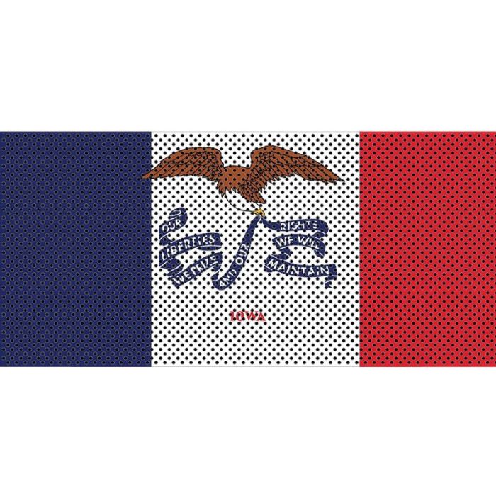 UTS JK IOWA FLAG GRILL INSERT