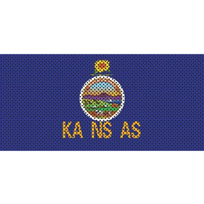 UTS JK KANSAS FLAG GRILL INSERT