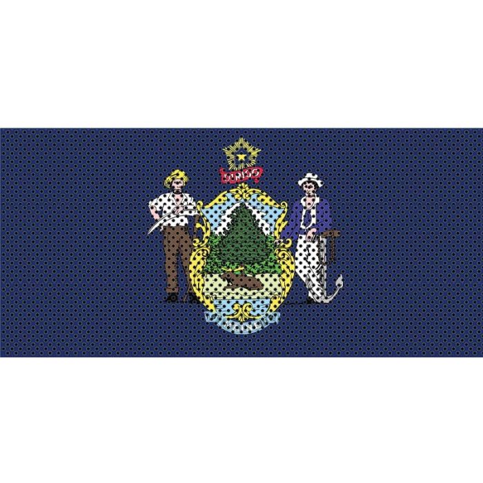 UTS JK MAINE FLAG GRILL INSERT