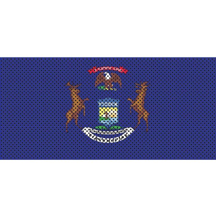 UTS JL MICHIGAN FLAG GRILL INSERT