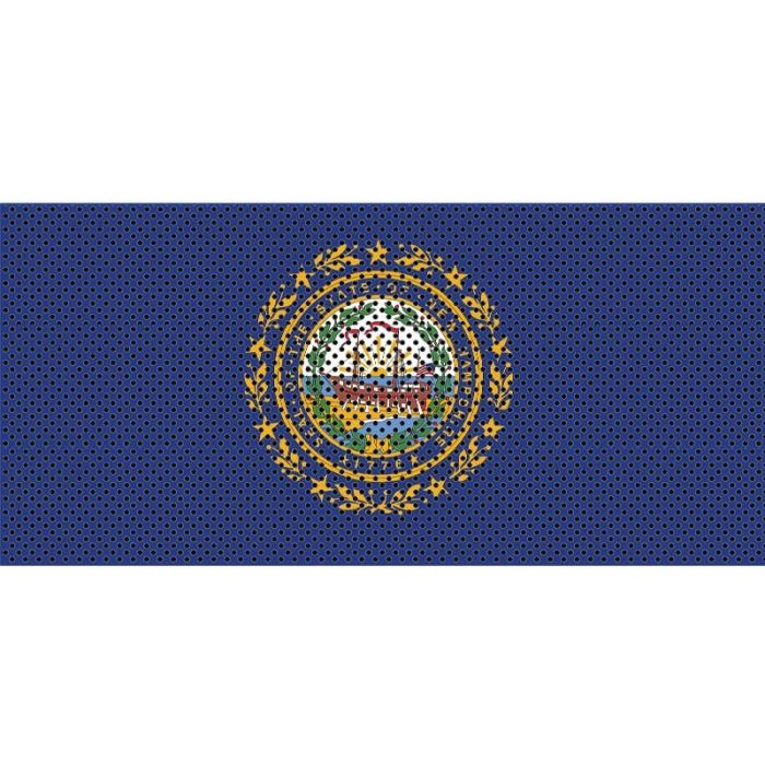 UTS JK NEW HAMPSHIRE FLAG GRILL INSERT