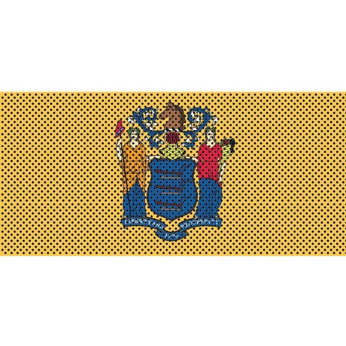UTS JK NEW JERSEY FLAG GRILL INSERT