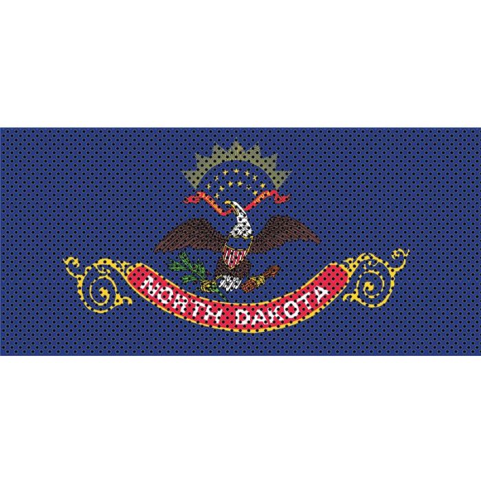 UTS JK NORTH DAKOTA FLAG GRILL INSERT