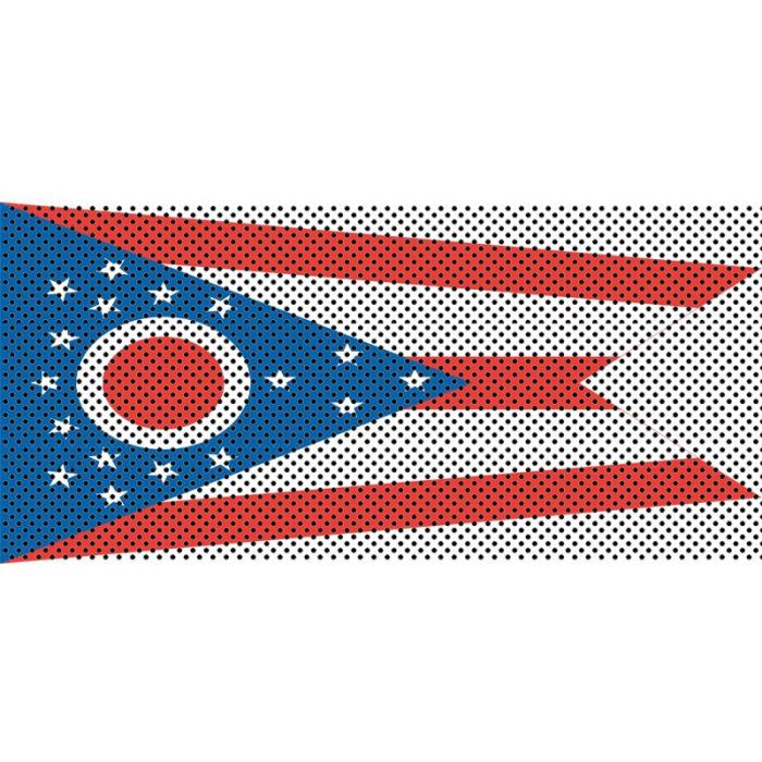 UTS JK OHIO FLAG GRILL INSERT