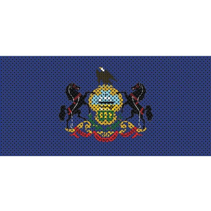 UTS JK PENNSYLVANIA FLAG GRILL INSERT