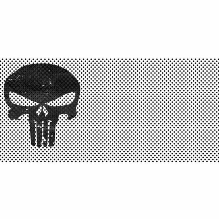 UTS JL PUNISHER WHITE BLACK SKULL INS WITH TRAIL CAMERA