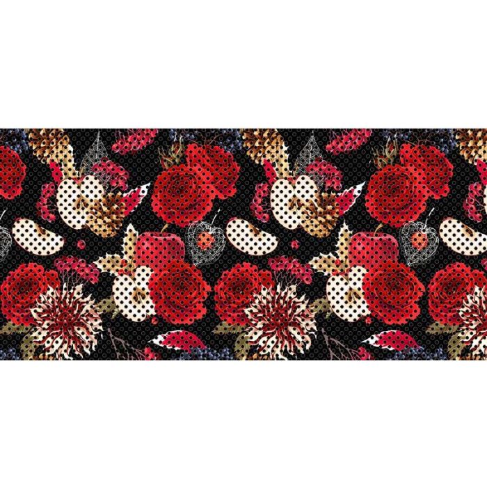 UTS JK RED ROSES/APPLES GRILL INSERT