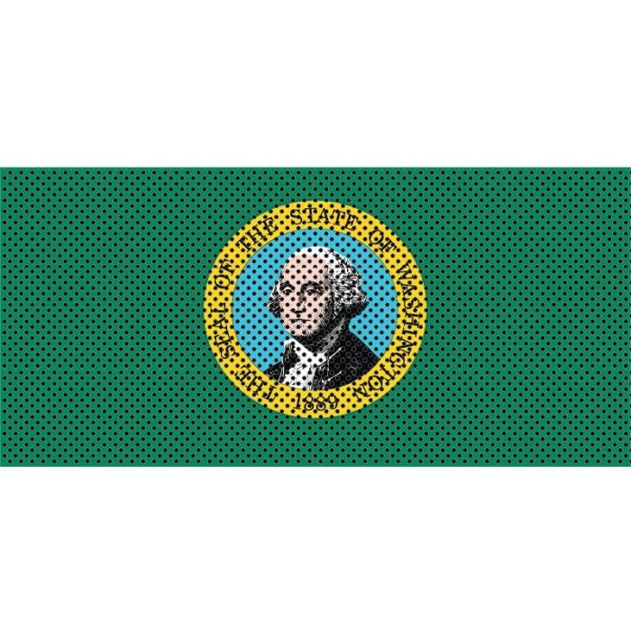 UTS JK WASHINGTON FLAG GRILL INSERT