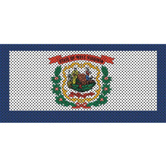 UTS JK WEST VIRGINIA FLAG GRILL INSERT