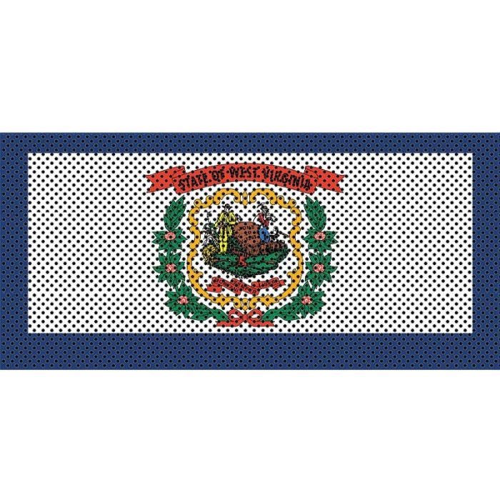 UTS JK WEST VIRGINIA FLAG GRILL INSERT