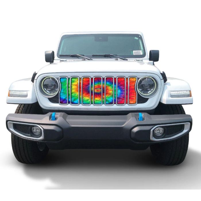 Tie Dye 2024 Jeep Wranger Grille Insert