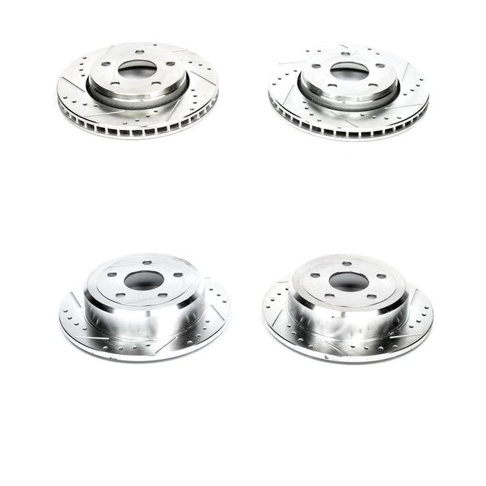 FR/RR Evolution Drilled, Slotted & Zinc Plated Rotors-07-18 JK