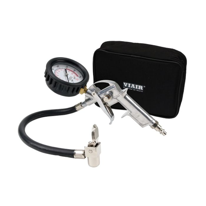 Tire Inflation Gun, 2.5” Mechanical Gauge (Normally Closed Trigger with 0~160 psi Gauge), Carry Bag
