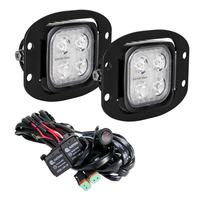 Vision X 9933108 DURAmini Flush Mount Driving/Fog Combo LED Kit 