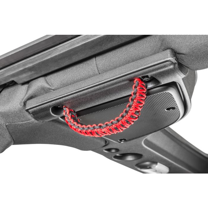 Quadratec  550 Paracord 3-in-1 Grab Handles for A Pillar, Headrests & Soundbar for 07-18 Jeep Wrangler JK