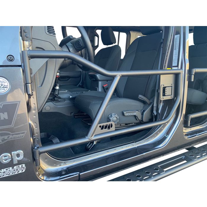 Warrior Products 6773 Front Adventure Tube Doors for 18-20 Jeep Wrangler JL & Gladiator JT