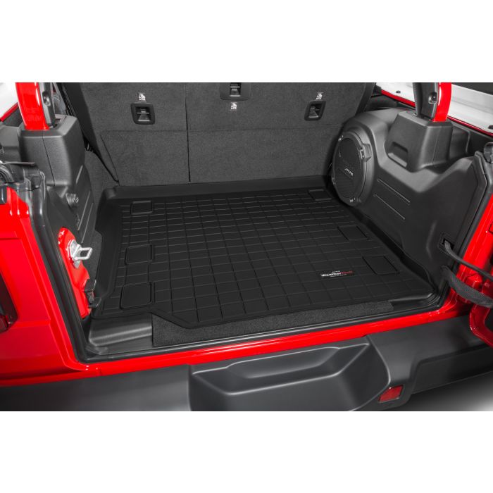 WeatherTech  Rear Cargo Liner in Black for 18-22 Jeep Wrangler JL Unlimited with Cloth Seats