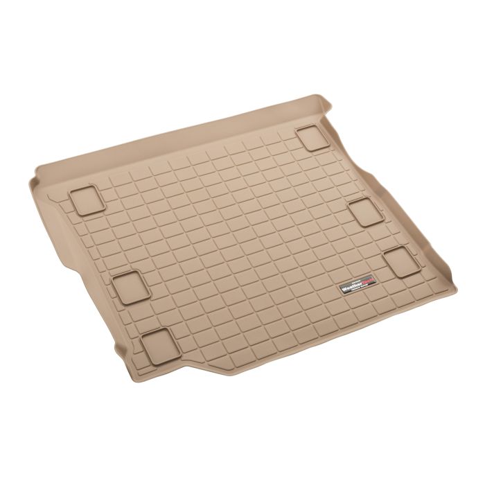 WeatherTech  Rear Cargo Liner in Tan for 18-21 Jeep Wrangler JL Unlimited with Leather Seats