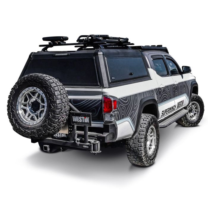 EXP Truck Cap With Sliding Front Glass Toyota 16-23 Tacoma 5.2' bed Black