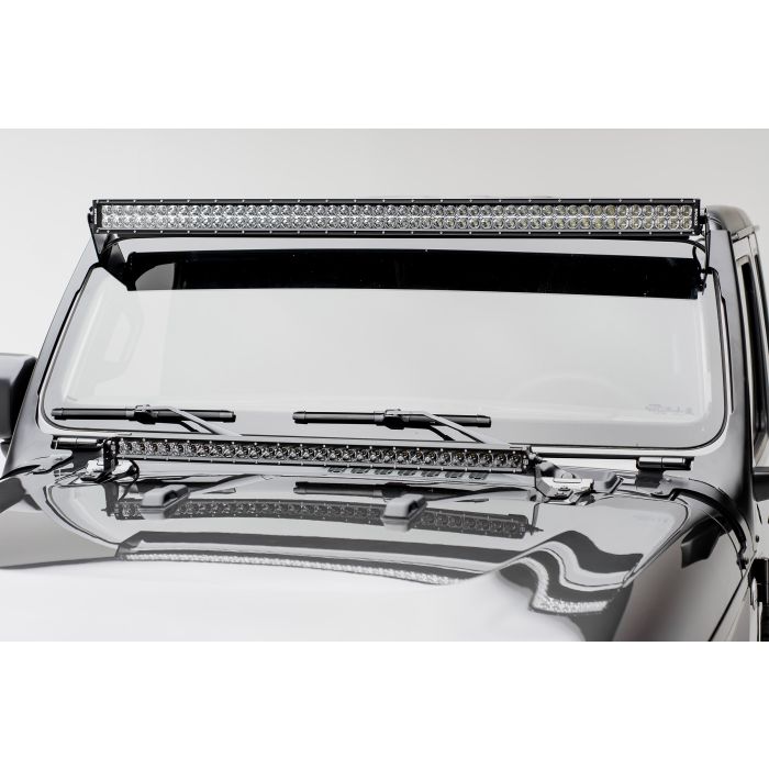 ZROADZ Z374831-KIT Roof Level Mounting Kit for a 50" Double Row LED Light Bar for 18-21 Jeep Wrangler JL & Gladiator JT