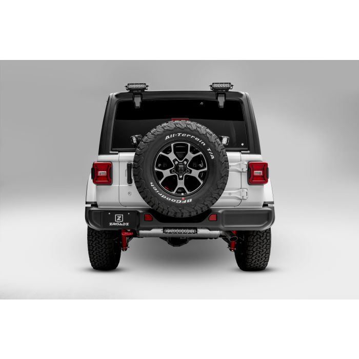 ZROADZ Z394941-KIT Rear Window Hinges Light Brackets with (2) 6" LED Lights for 18-21 Jeep Wrangler JL