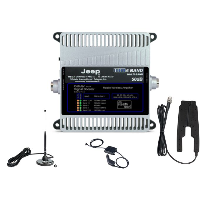 A-1 Telecom  Mega-Connect-Pro 50dB Mega Connect Pro Multi User, Multi Device Cellphone Booster Kit 