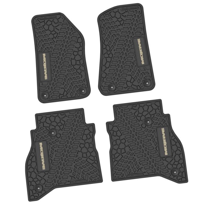 20-24 Jeep Gladiator Front and RearTire Tread/Scorched Earth Scene w/ Mojave Insert - Black w/ Tan Insert