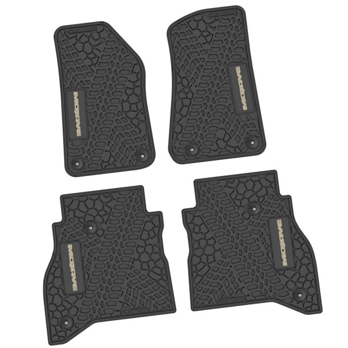 20-24 Jeep Gladiator Front and RearTire Tread/Scorched Earth Scene w/ Mojave Insert - Black w/ Tan Insert