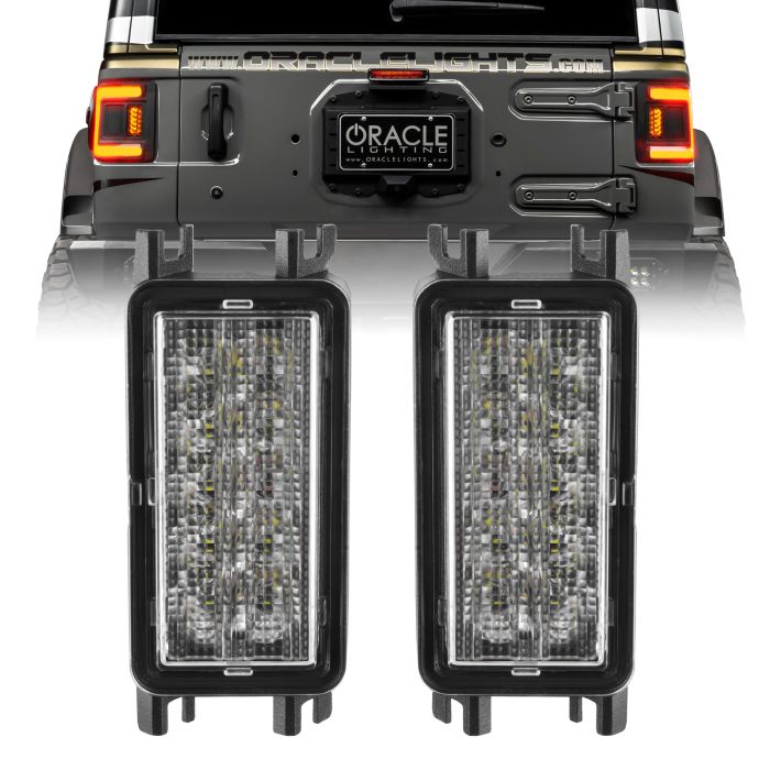 Oracle Lighting   Dual Function Amber/White Reverse LED Module for Flush Tail Lights for 18-23 Jeep Wrangler JL and Gladiator JT