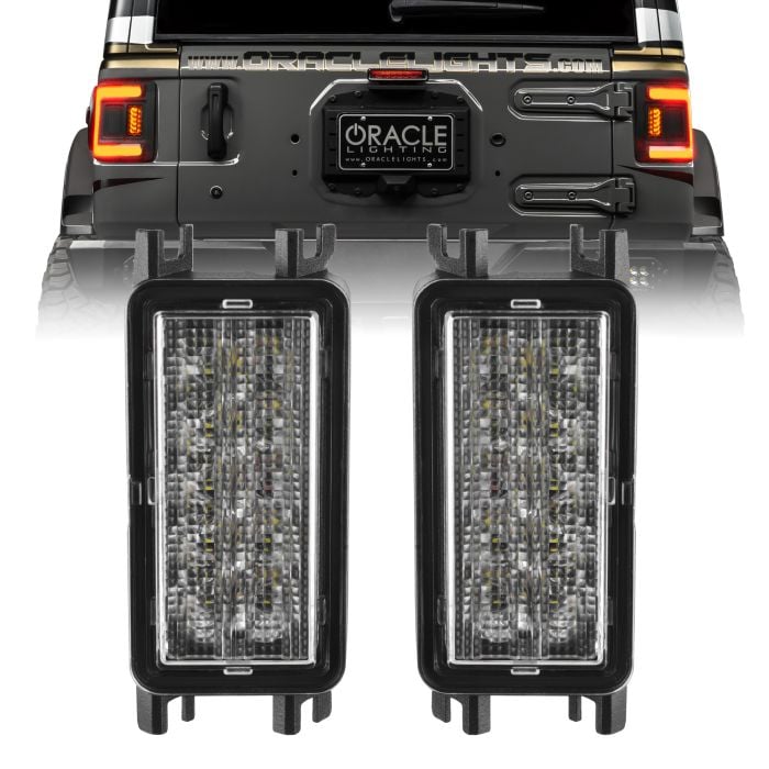 Oracle Lighting   Dual Function Amber/White Reverse LED Module for Flush Tail Lights for 18-23 Jeep Wrangler JL and Gladiator JT