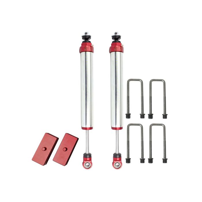 Sway-A-Way 2.0 Rear Shock Kit w/ 1 IN Lift Blocks Toyota Tacoma 05-23