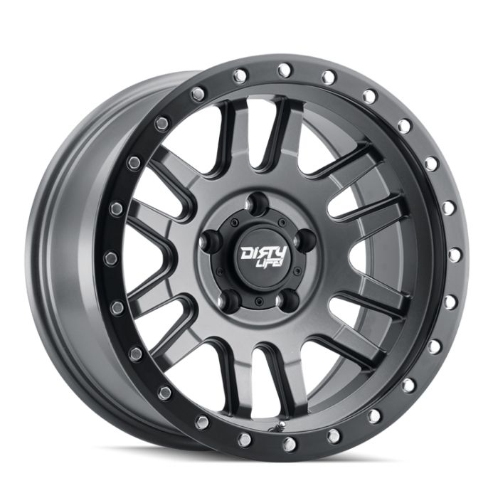 DIRTY LIFE CANYON PRO 9309 SATIN GRAPHITE/BLACK LIP 17X9 5-127 -12MM 71.5MM