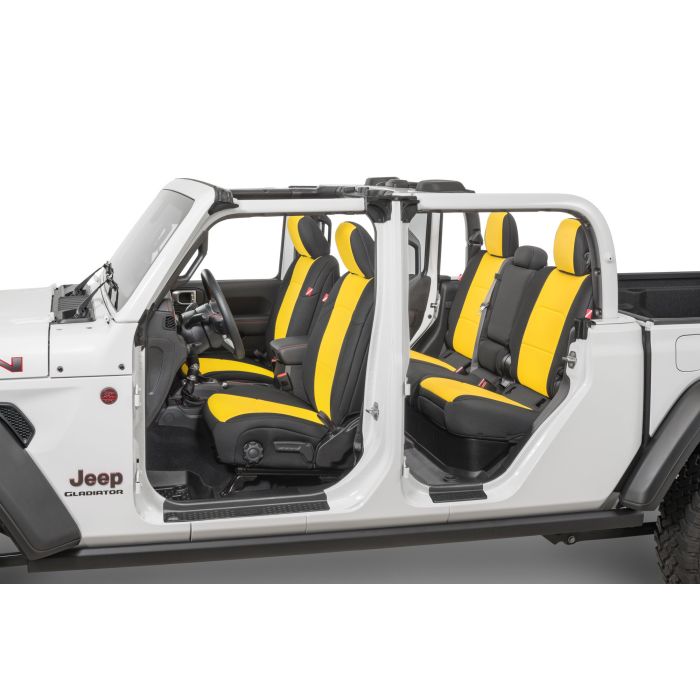 DIVER DOWN NEO SEAT COVER YEL JT W/ RR ARMREST w/Console Cover