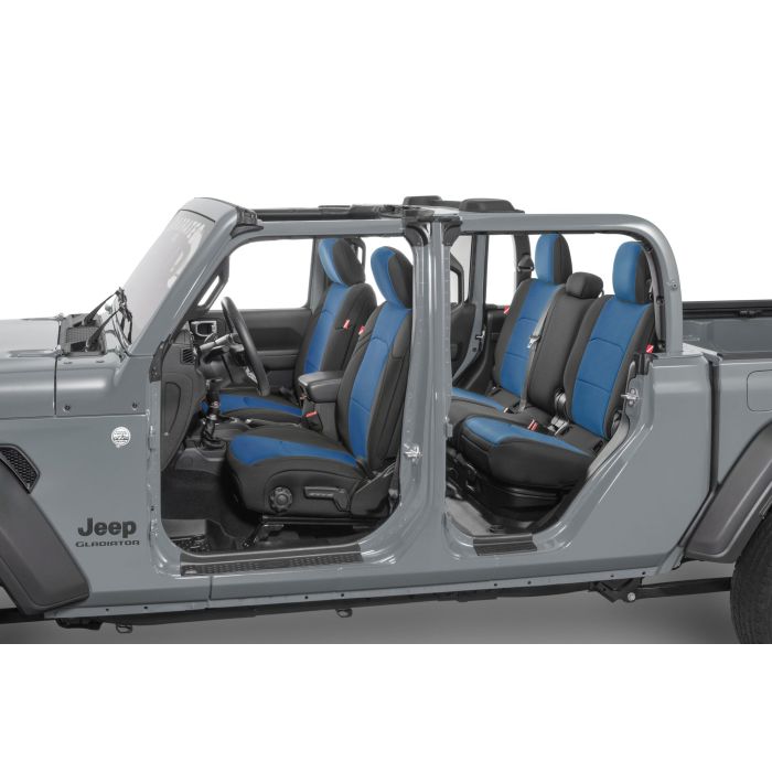 DIVER DOWN NEO SEAT COVER BLUE JT W/O RR ARMREST w/Console Cover