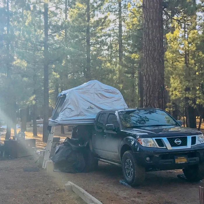 Tuff Stuff Overland  Xtreme Weather Cover in Silver for Softshell Rooftop Tents
